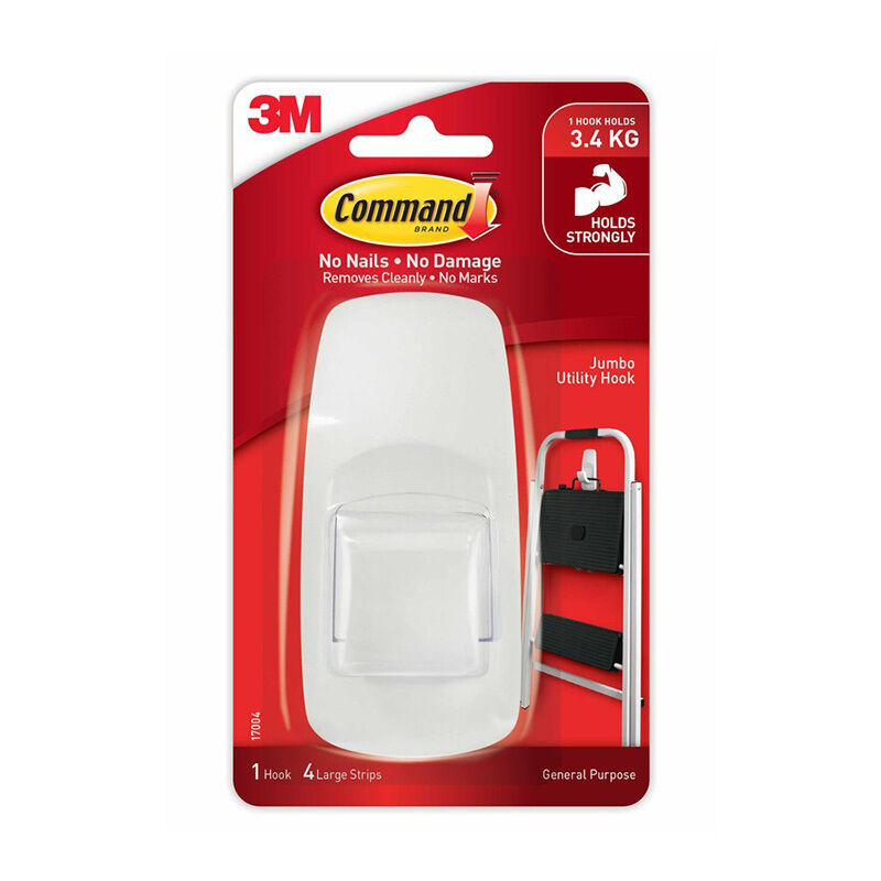 Command Jumbo Utility Hook | Damage-Free Heavy Duty Hanger Command