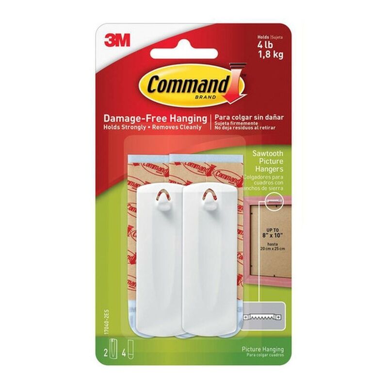 Command Sawtooth Hangers (6-Pack) - Damage-Free Picture Hanging Command