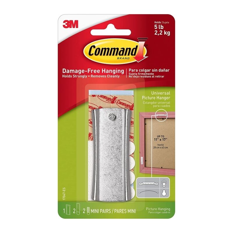 Command Metal Picture Hangers - 4 Pack | Damage-Free Wall Hook Command