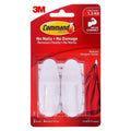 Command Medium Designer Hooks - White, Damage-Free Hanging (2-Pack) Command