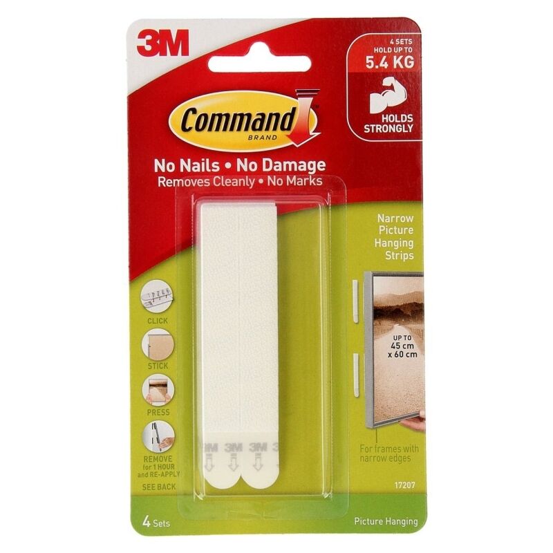 Command Damage-Free Picture Hanging Strips - White (6 Pack) Command