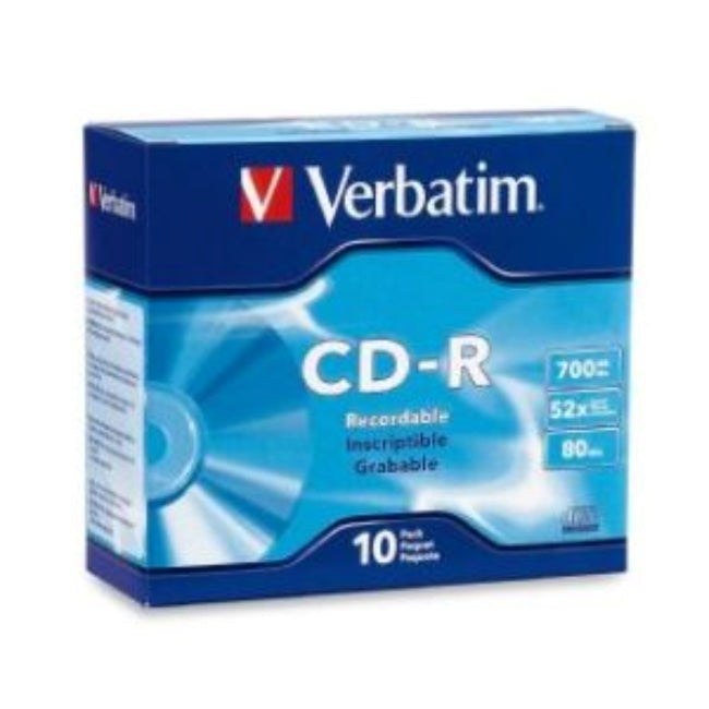 Reliable 52x High-Speed Blank CD-R Discs for Data & Music 