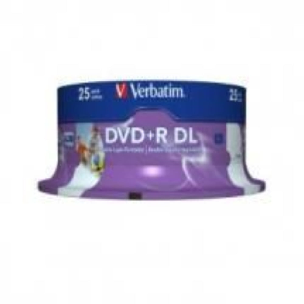 Verbatim 8.5GB DVD+R DL Double Layer Blank Discs | Printable 