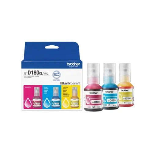 Brother BTD180 Colour Ink Value Pack for DCP-T580DW Printer 
