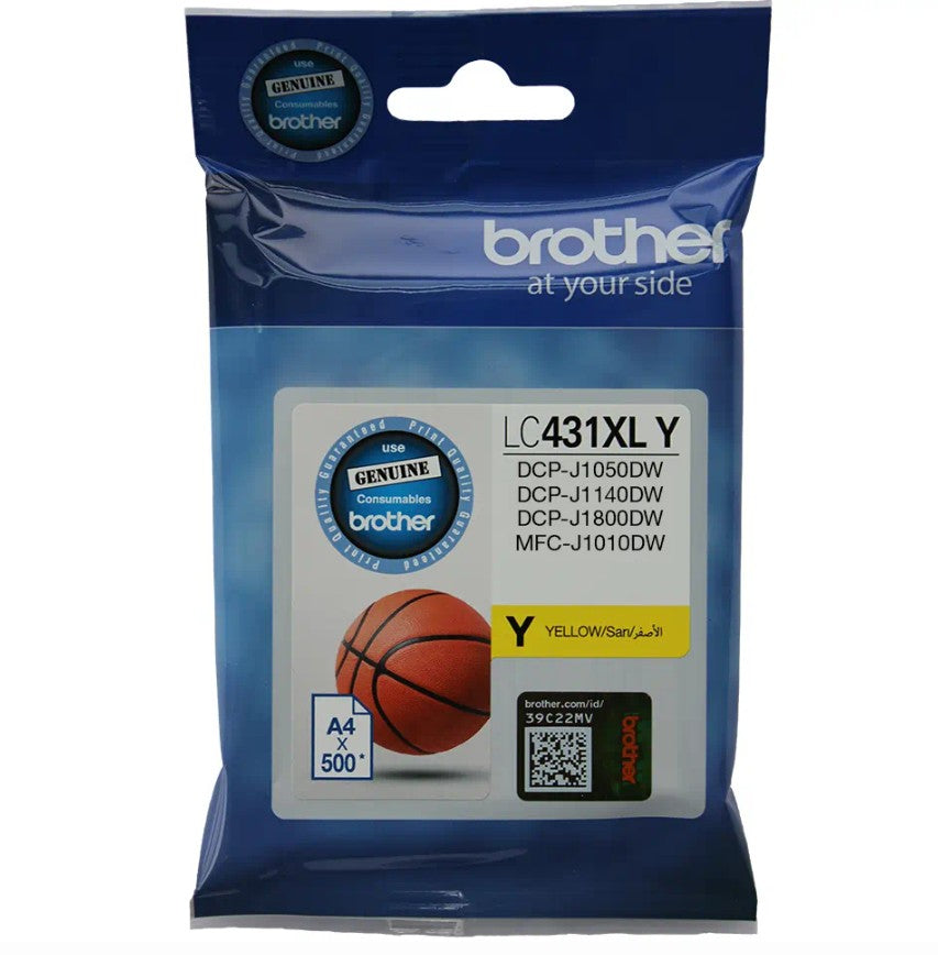 Brother DCP-J1800DW Yellow Ink Cartridge - 500 Pages 