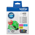 Brother LC432 Colour Ink Value Pack (Cyan, Magenta, Yellow) 