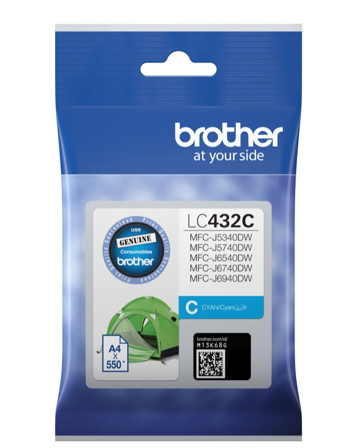 Brother LC432 Cyan Ink Cartridge