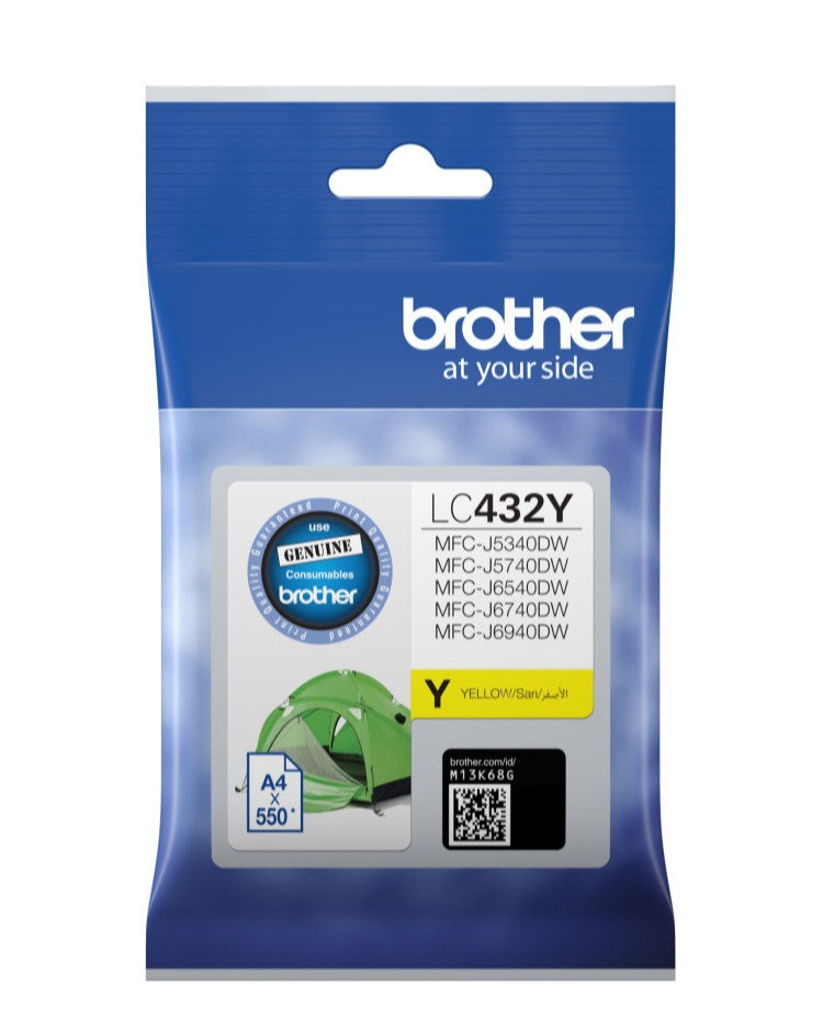 Brother LC432 Yellow Ink Cartridge
