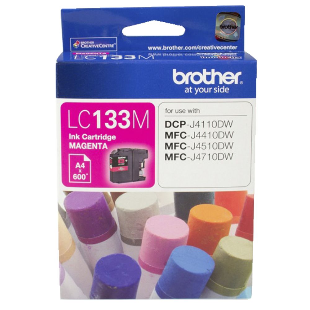 Brother LC-133 Magenta Ink Cartridge | Genuine | J4410DW Compatible