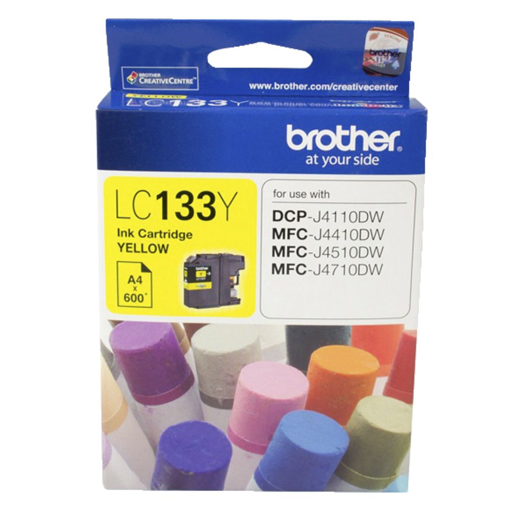 Brother LC-133 Yellow Ink Cartridge - Original for J4410DW, MFCJ4510DW