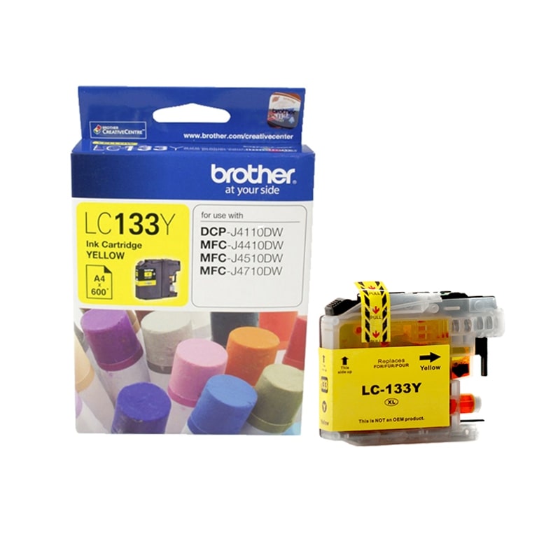 Brother LC-133 Yellow Ink Cartridge - Original for J4410DW, MFCJ4510DW