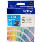 Brother LC-135XLC Cyan Ink Cartridge - High Yield 1200 Pages