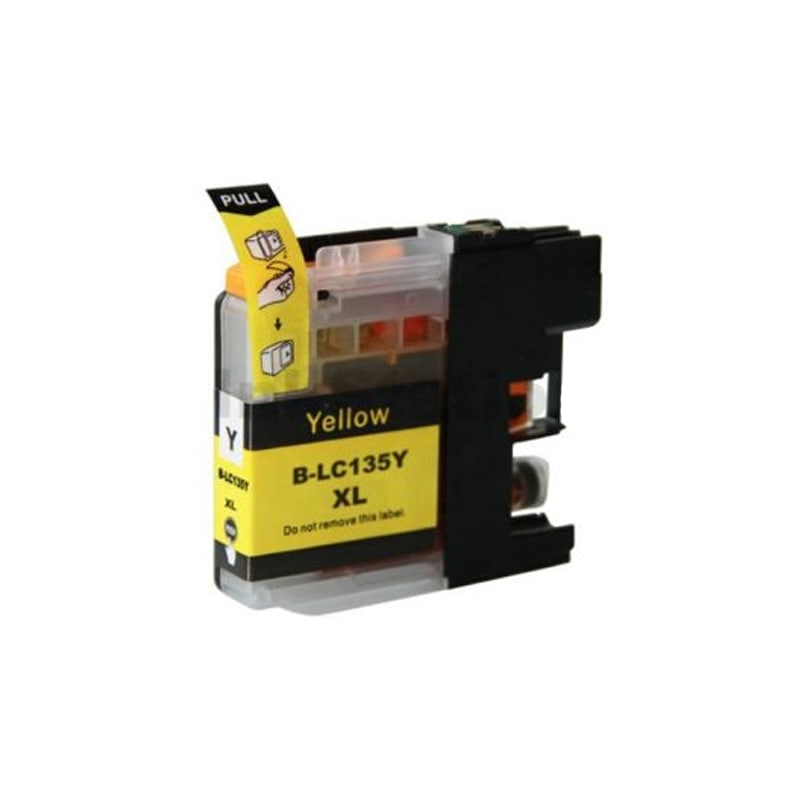 Brother LC-135 XL Yellow Ink Cartridge - High Yield, Fade Resistant