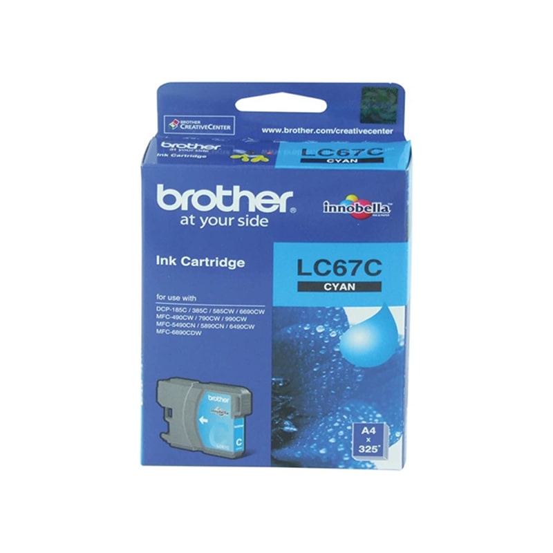 Brother LC-67 Cyan Ink Cartridge - Original Genuine Ink