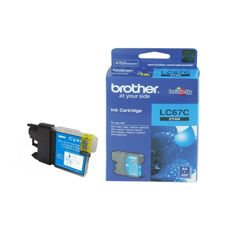 Brother LC-67 Cyan Ink Cartridge - Original Genuine Ink
