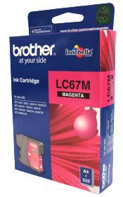 Brother LC-67 Magenta Ink Cartridge for Clear, Lasting Prints