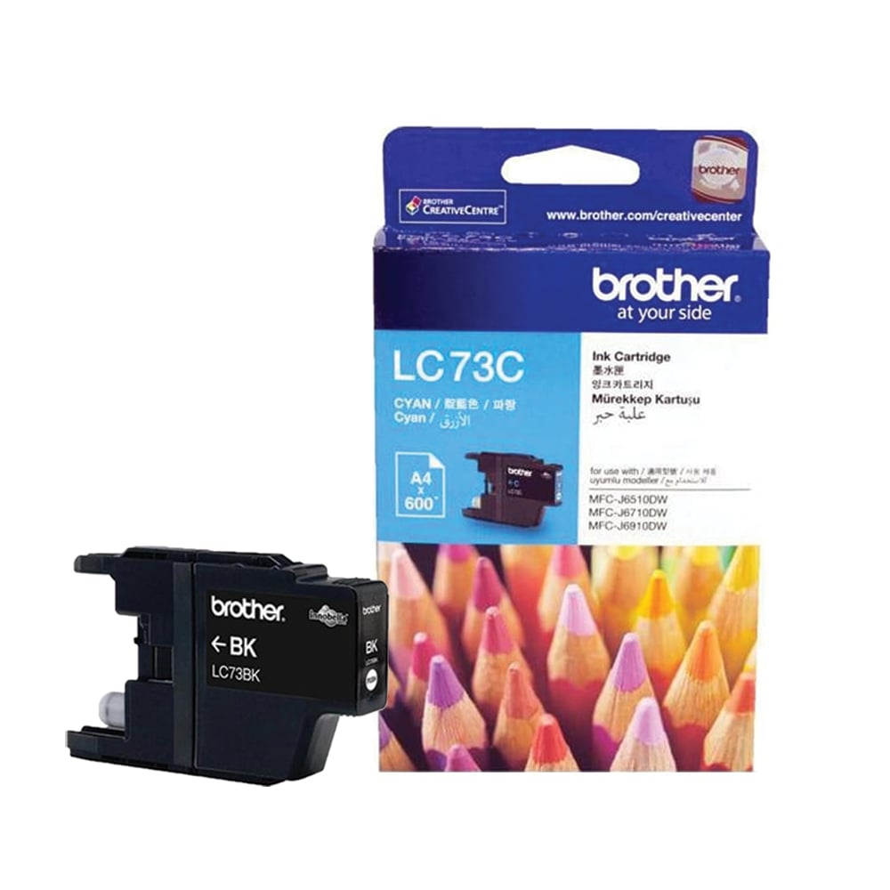 Genuine Brother LC-73BK Black High Yield Ink