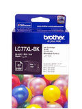 Brother LC-77XLBK Black Super High Yield Ink Cartridge - 2400 Pages 