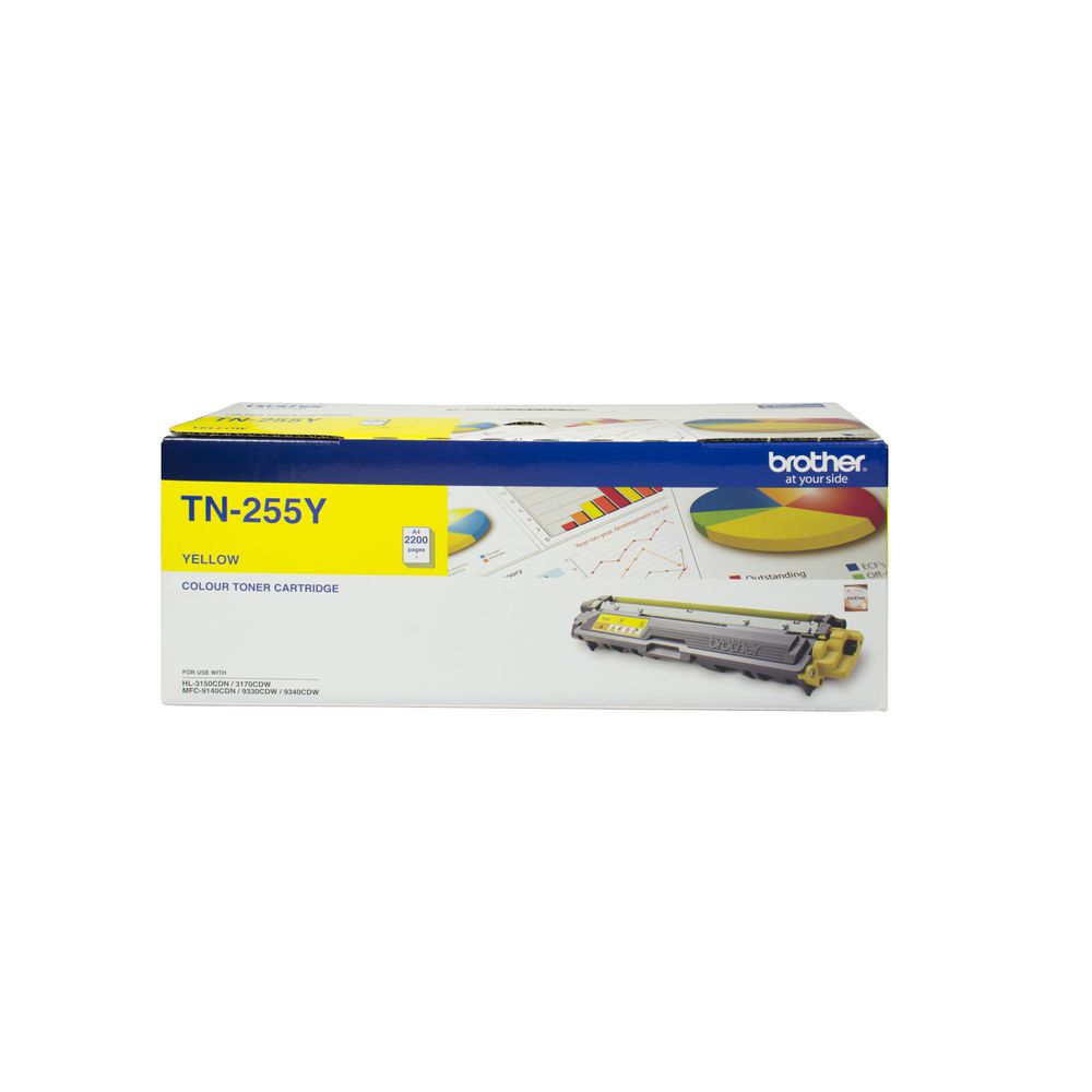 Brother TN-255 HY Yellow High Yield Toner Cartridge