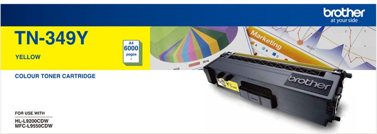 Brother TN-349Y Yellow Super High Yield Toner Cartridge
