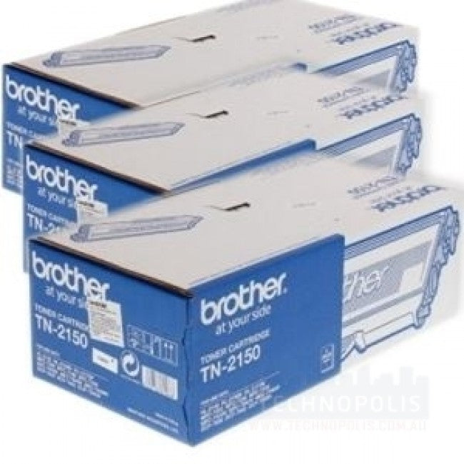 Brother TN-2150 Mono Laser Toner Triple Pack - 3 Cartridges