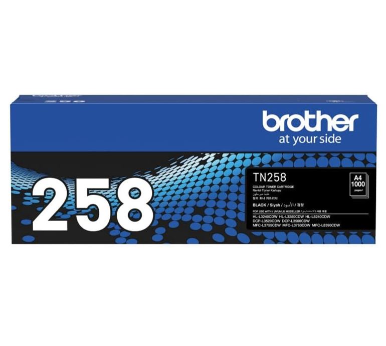 Brother TN-258BK Black Toner Cartridge 