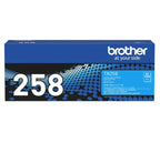 Brother TN-258C Cyan Toner Cartridge | Original | 1000 Pages