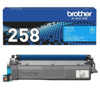 Brother TN-258C Cyan Toner Cartridge | Original | 1000 Pages