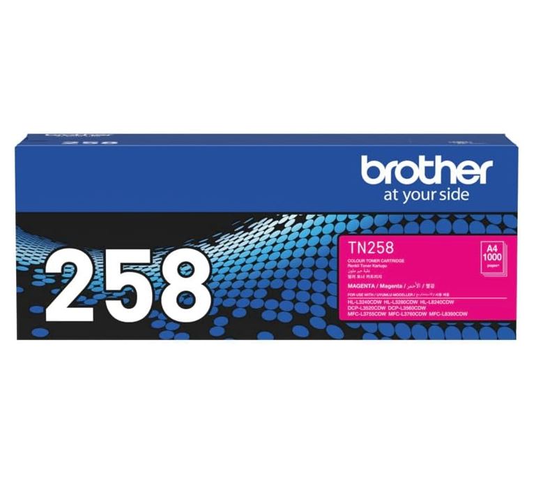 Genuine Brother TN-258M Magenta Toner Cartridge - New 