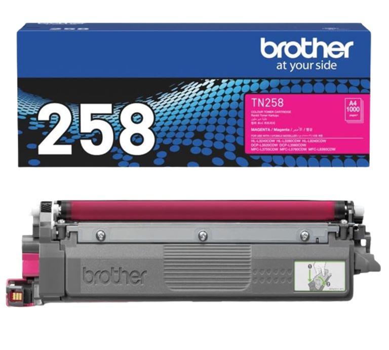 Genuine Brother TN-258M Magenta Toner Cartridge - New 