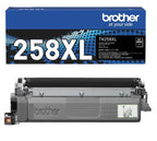 Genuine Brother TN-258XLBK Black High Yield Toner - 3000 Pages