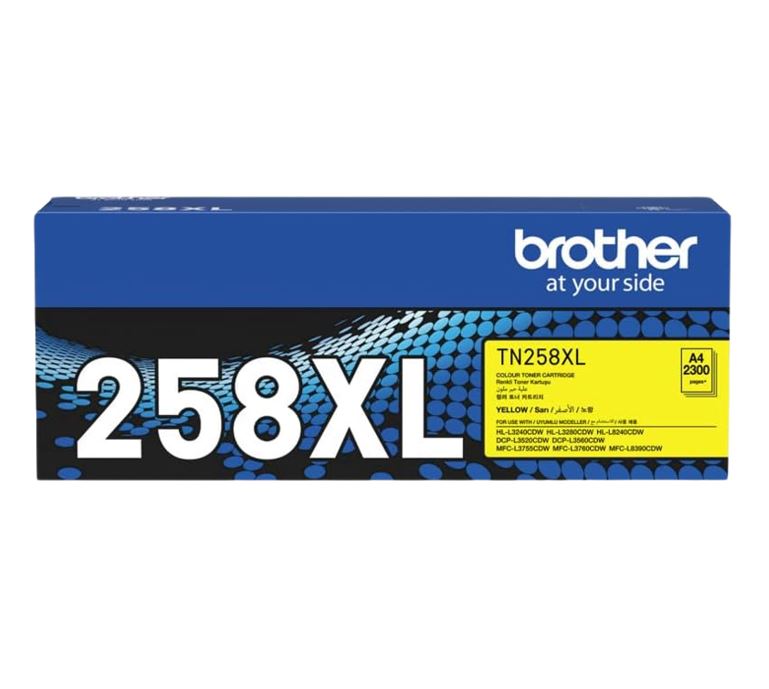 Brother TN-258XLY Yellow High Yield Toner Cartridge