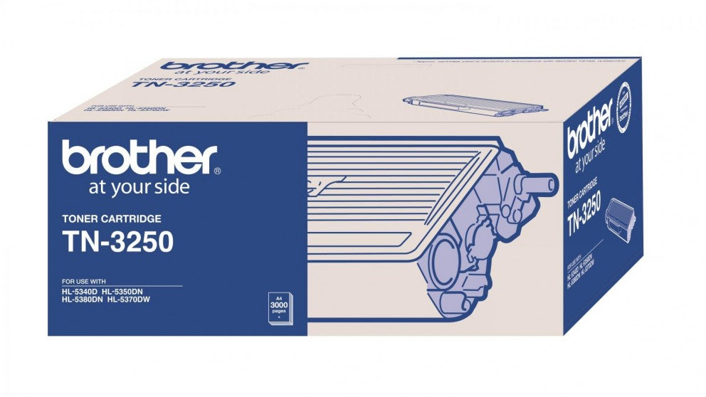 Brother TN-3250 Mono Laser Toner - Standard, HL-5340D/5350DN/5370DW/5380DN, MFC-8370DN/8890DW/8880DN - TN-3250