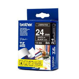 Brother 24MM White On Black TZ TZE-355