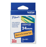 Brother 24MM Fluoro Organge TZ TZe-B51