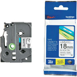 Brother 18mm Black on White TZE Tape TZE-241 - TZE-241