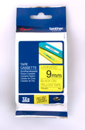 Brother TZe-221 Label Tape 9mm Black on Yellow Laminated Brother