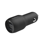 24W Dual USB Car Charger - Fast Charging for 2 Devices BELKIN