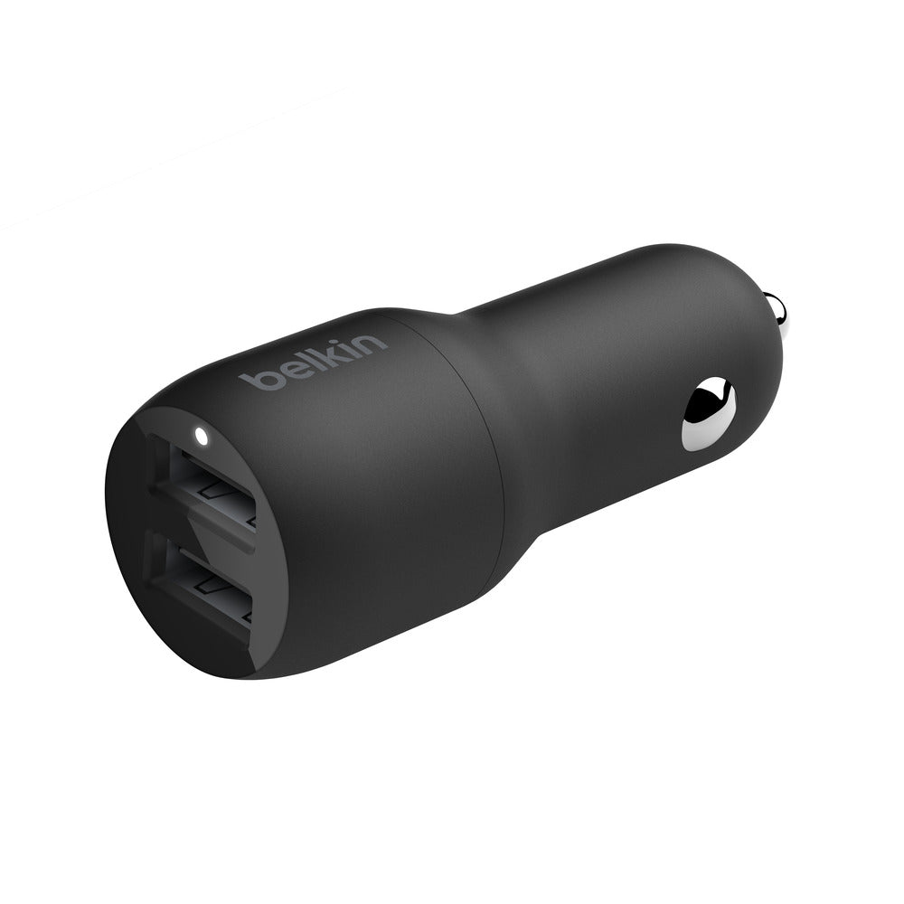 24W Dual USB Car Charger - Fast Charging for 2 Devices BELKIN