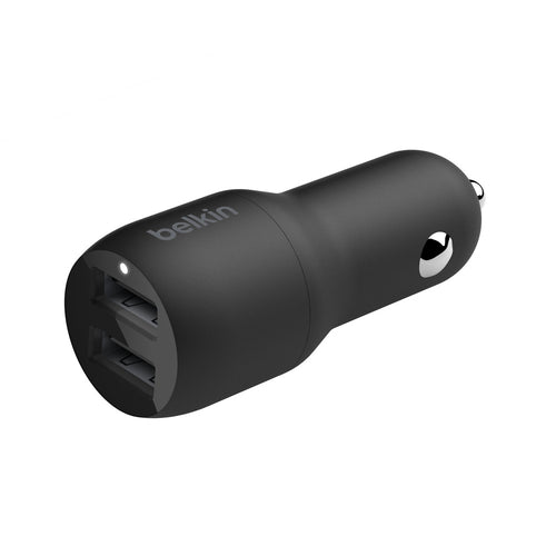 24W Dual USB Car Charger - Fast Charging for 2 Devices BELKIN