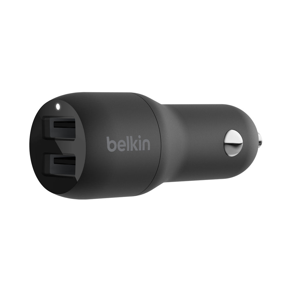 24W Dual USB Car Charger - Fast Charging for 2 Devices BELKIN