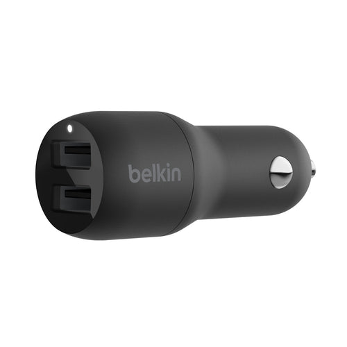 24W Dual USB Car Charger - Fast Charging for 2 Devices BELKIN