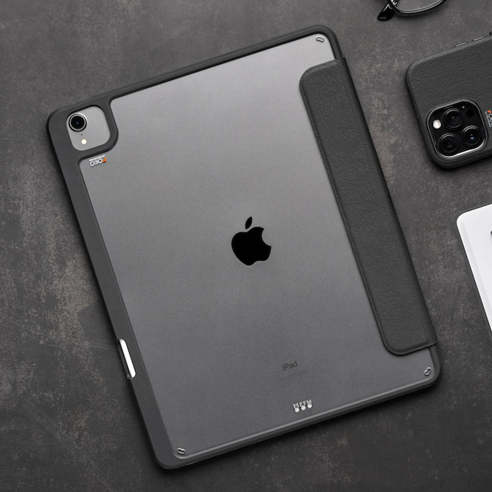 EFM Aspen Folio Case Armour for iPad Pro 12.9 - D3O ELeather Black