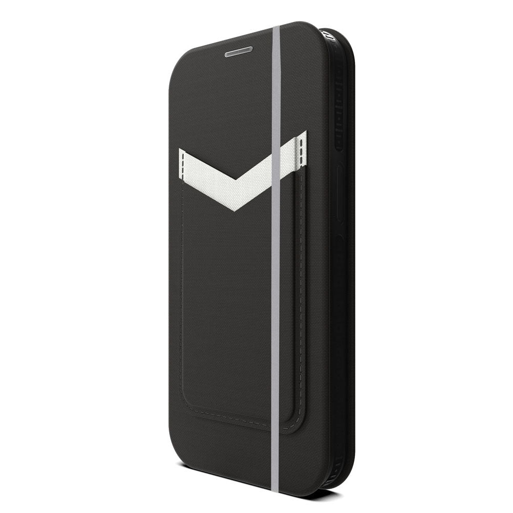 EFM Miami Leather Wallet Case with D3O for iPhone 13 Pro Max - Smoke