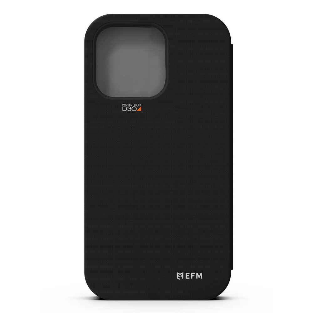 EFM Miami Leather Wallet Case with D3O for iPhone 13 Pro Max - Smoke