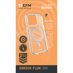 EFM Zurich Flux Clear MagSafe Case - Antimicrobial Protection EFM