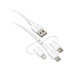 EFM 3-in-1 USB Cable (USB-A) - 2M Universal Charging for All Devices