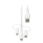 EFM 3-in-1 USB-A Multi-Charging Cable for iPhone, Android & More EFM