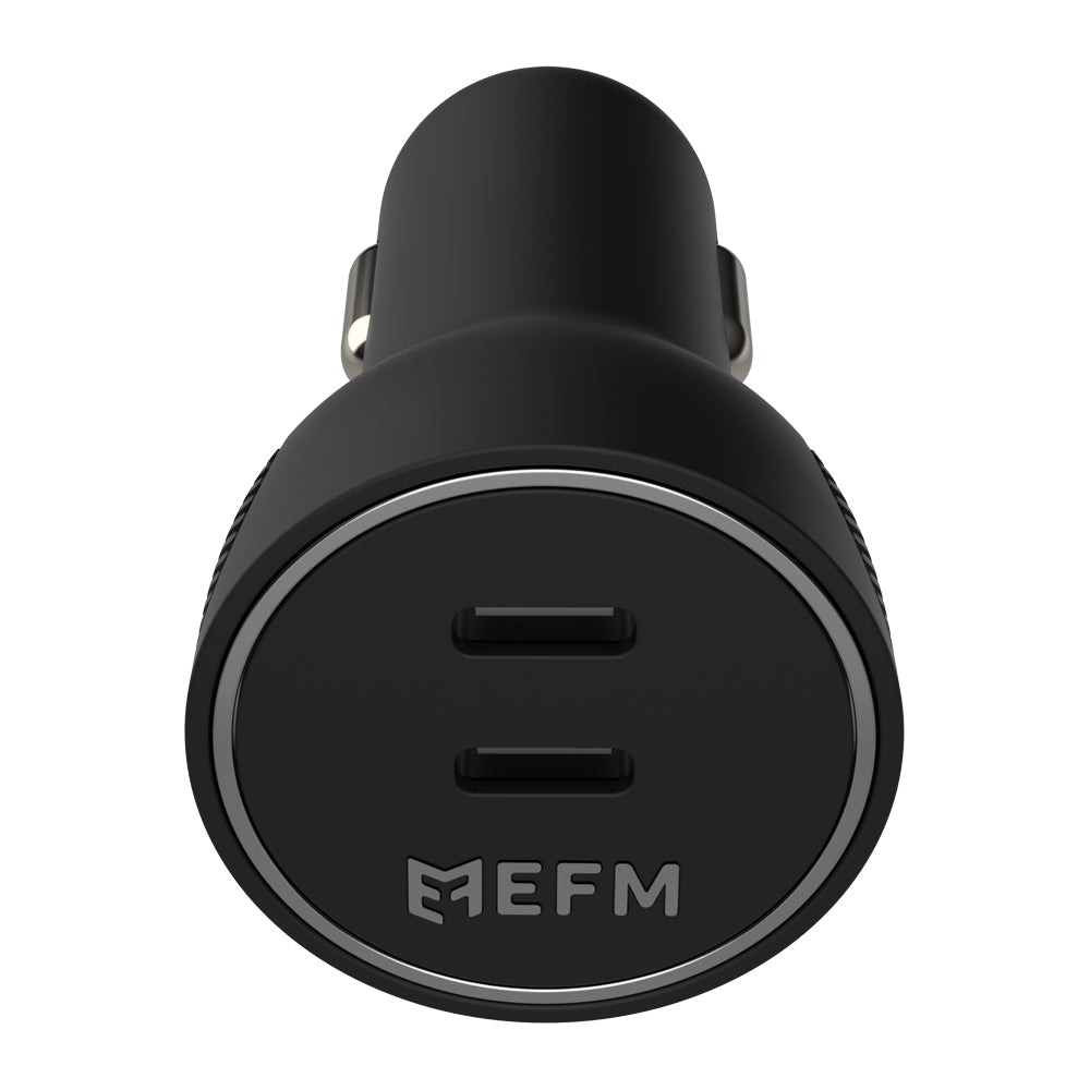 EFM 60W Fast Dual USB Car Charger | Power Delivery & PPS
