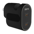 EFM 35W Dual Port Fast Wall Charger - Charge Two Devices at Once EFM